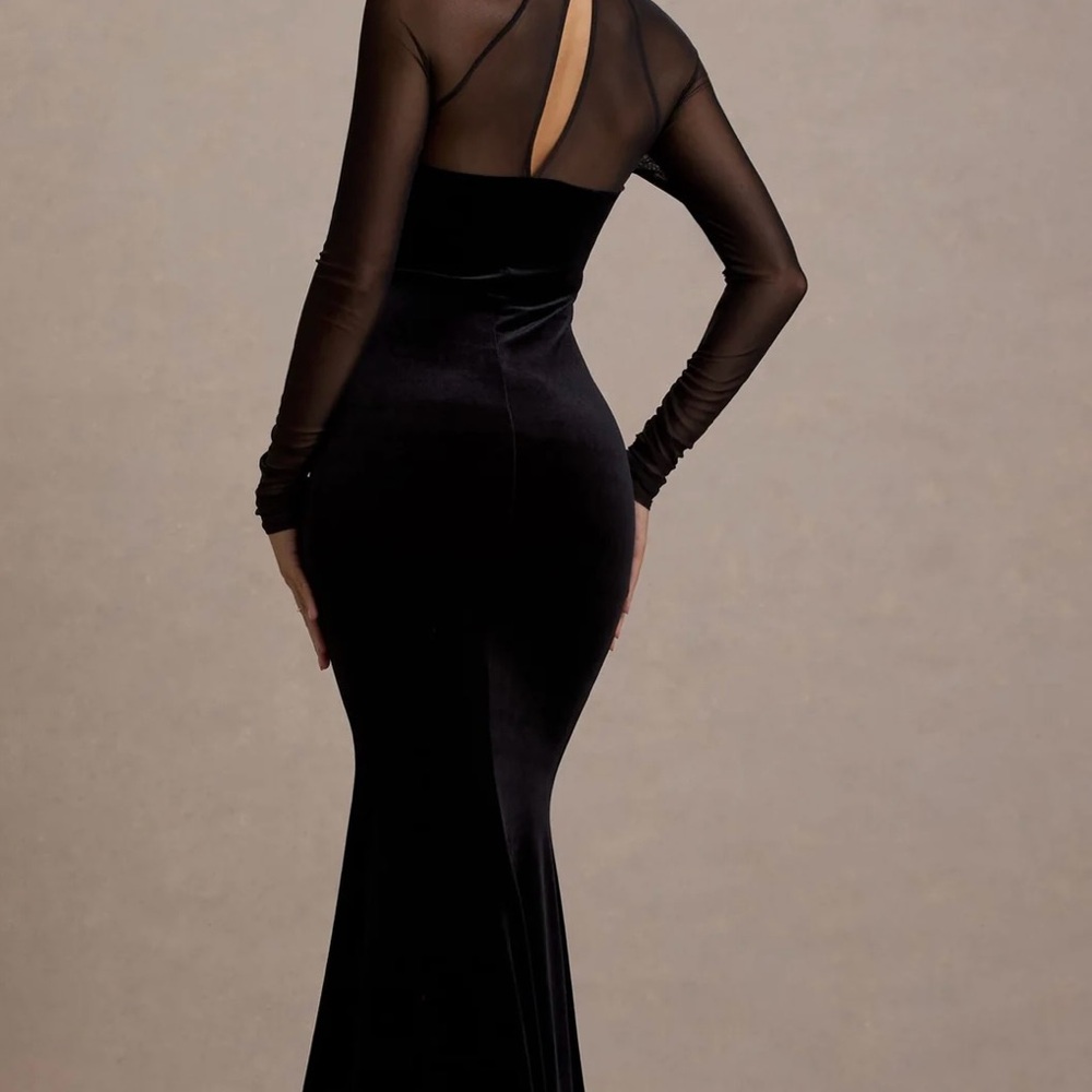 Club L London Black Backless Dress